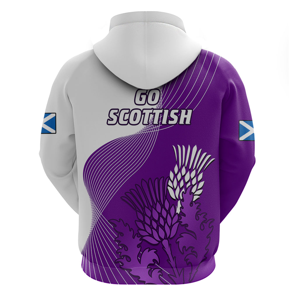 Scotland Rugby Hoodie Thistle Unique Go Scottish Purple Version LT14