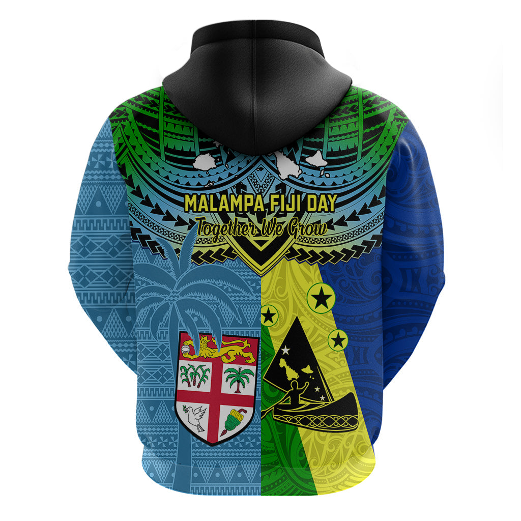 Malampa Fiji Day Hoodie Together We Grow Proud Polynesian Tapa Artsy LT14