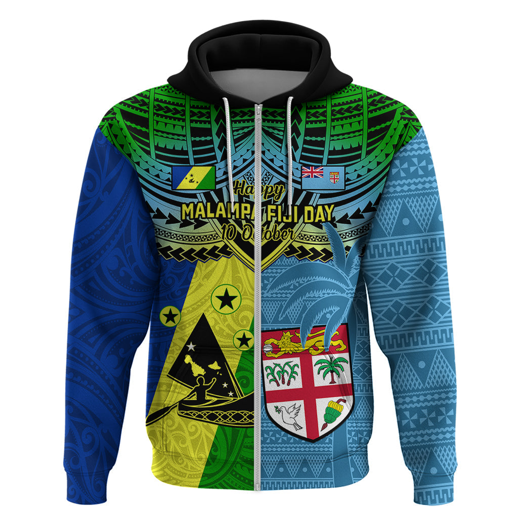 Malampa Fiji Day Hoodie Together We Grow Proud Polynesian Tapa Artsy LT14