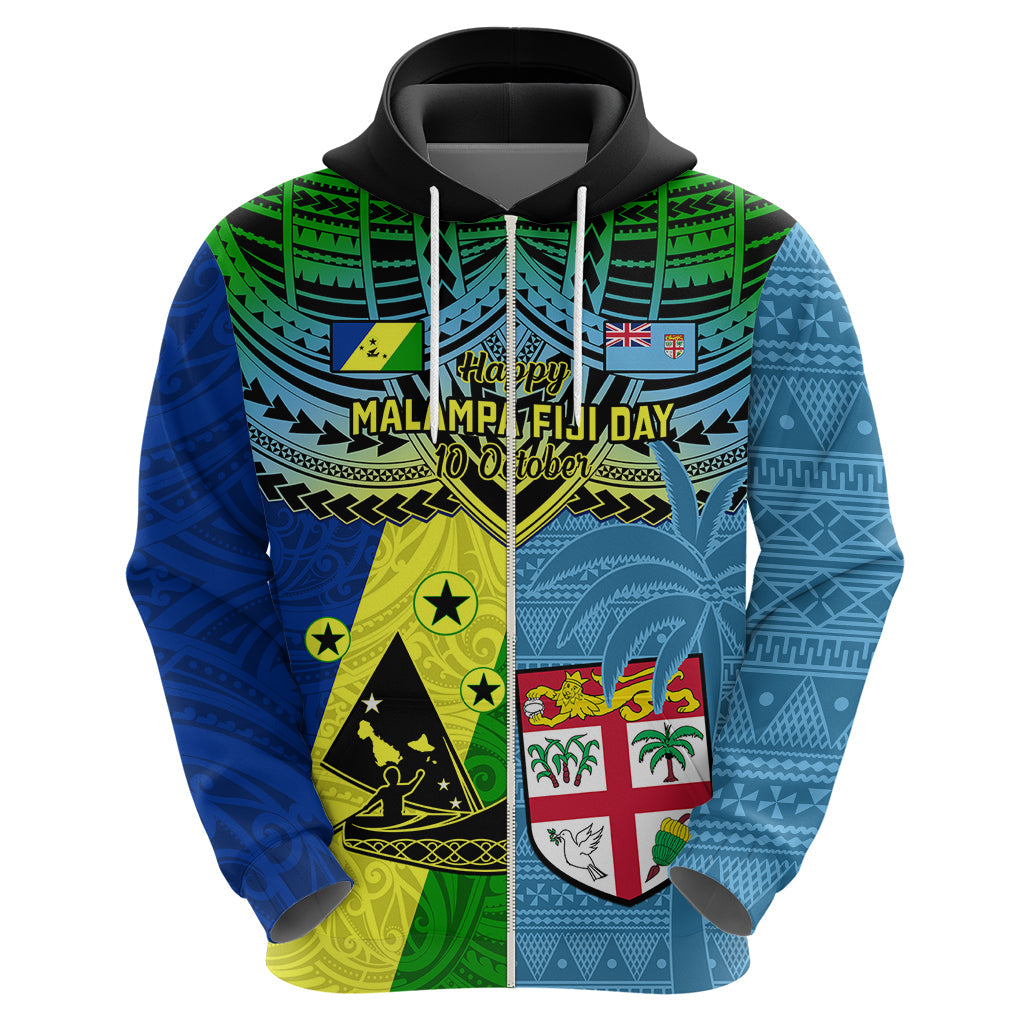 Malampa Fiji Day Hoodie Together We Grow Proud Polynesian Tapa Artsy LT14