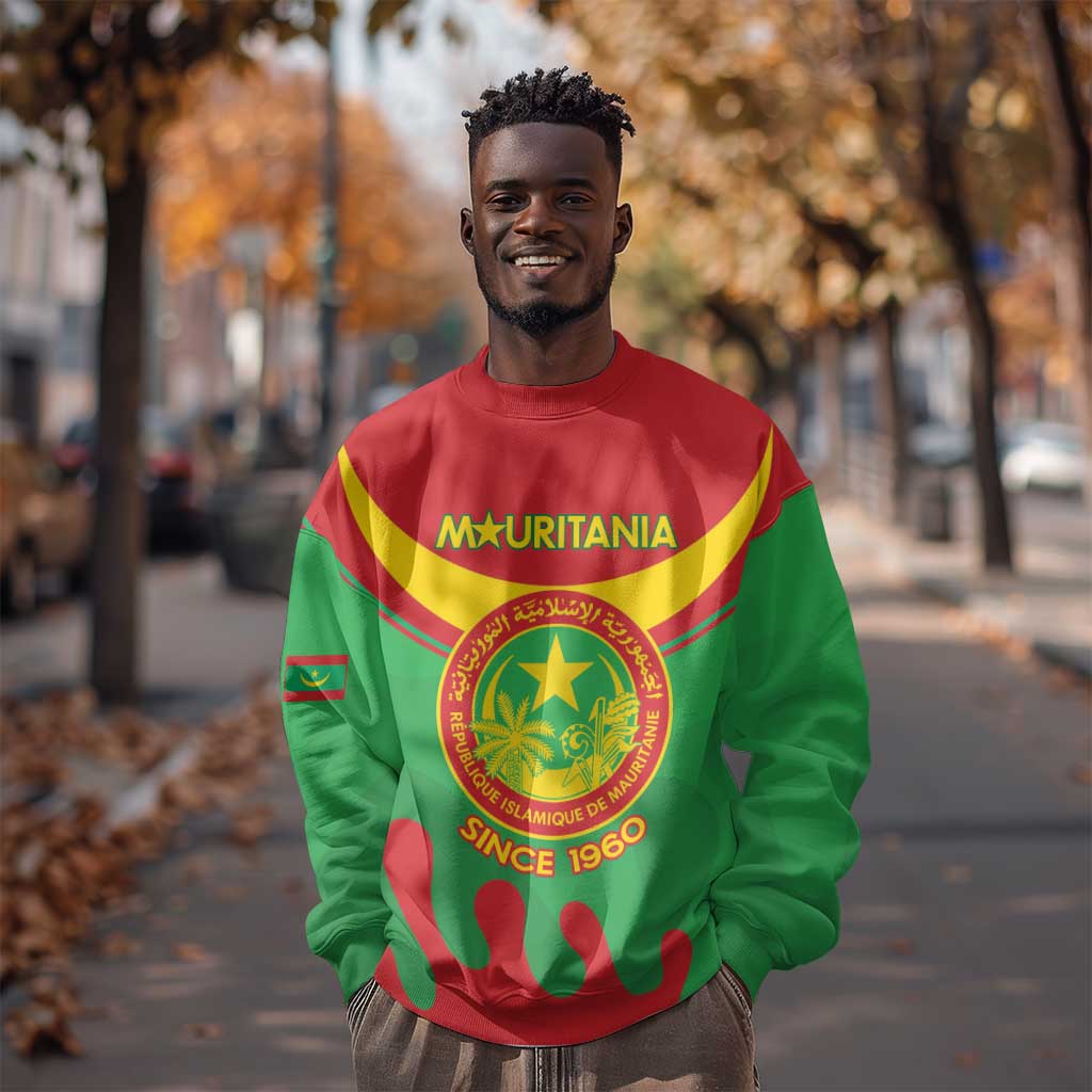 Personalized Mauritania Sweatshirt Map Flag - Independence Day 1960 LT14