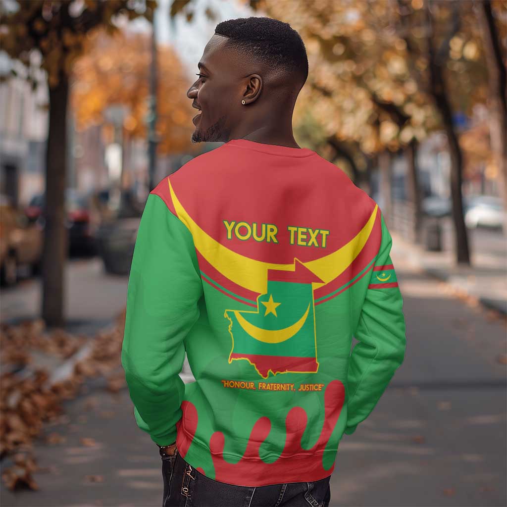 Personalized Mauritania Sweatshirt Map Flag - Independence Day 1960 LT14