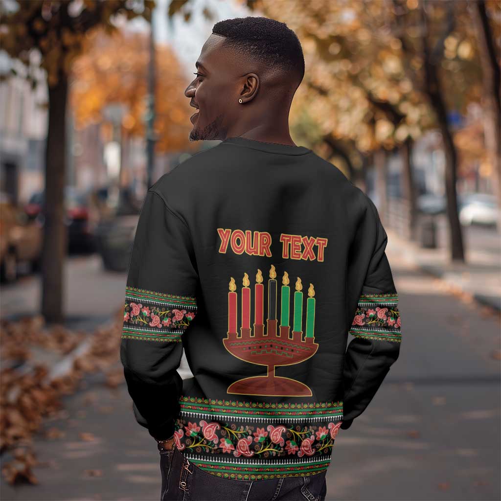 Personalized Afro-American Kwanzaa Sweatshirt Dashiki Mix Paisley Pattern LT14