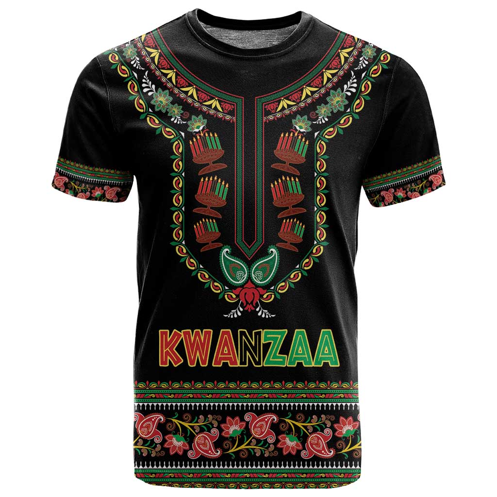 Personalized Afro-American Kwanzaa T shirt Dashiki Mix Paisley Pattern LT14