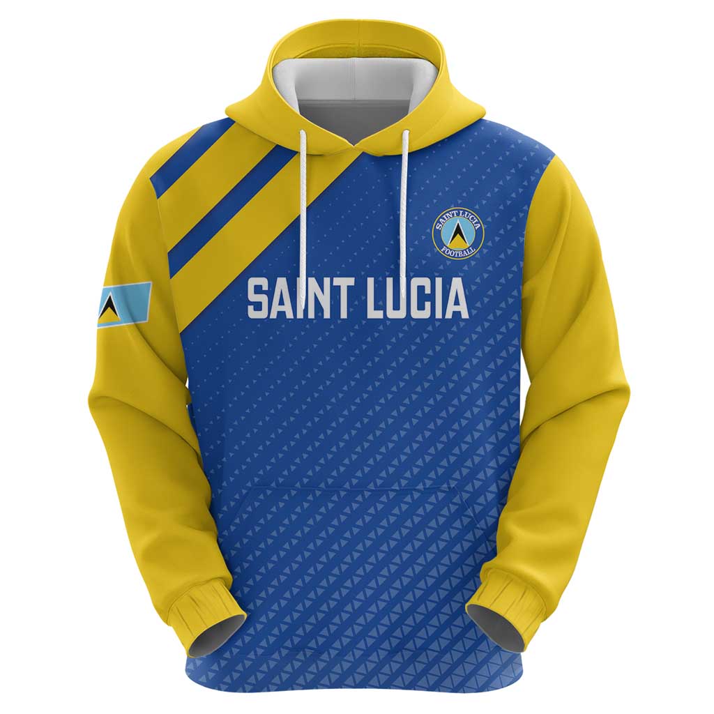 Custom Saint Lucia Football Hoodie 2025 Go Champions LT14