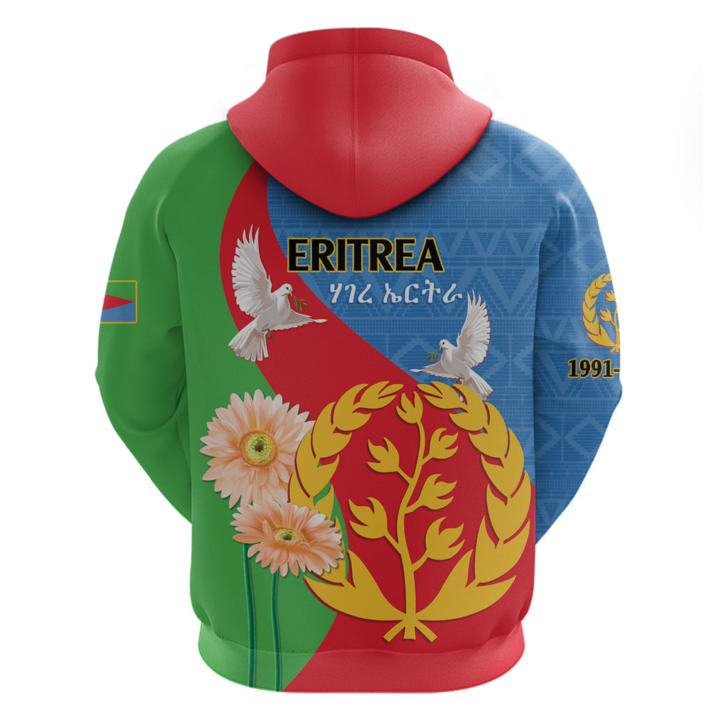 Eritrea Independence Day Hoodie Eritrean Olive Branches 33rd Anniversary LT14