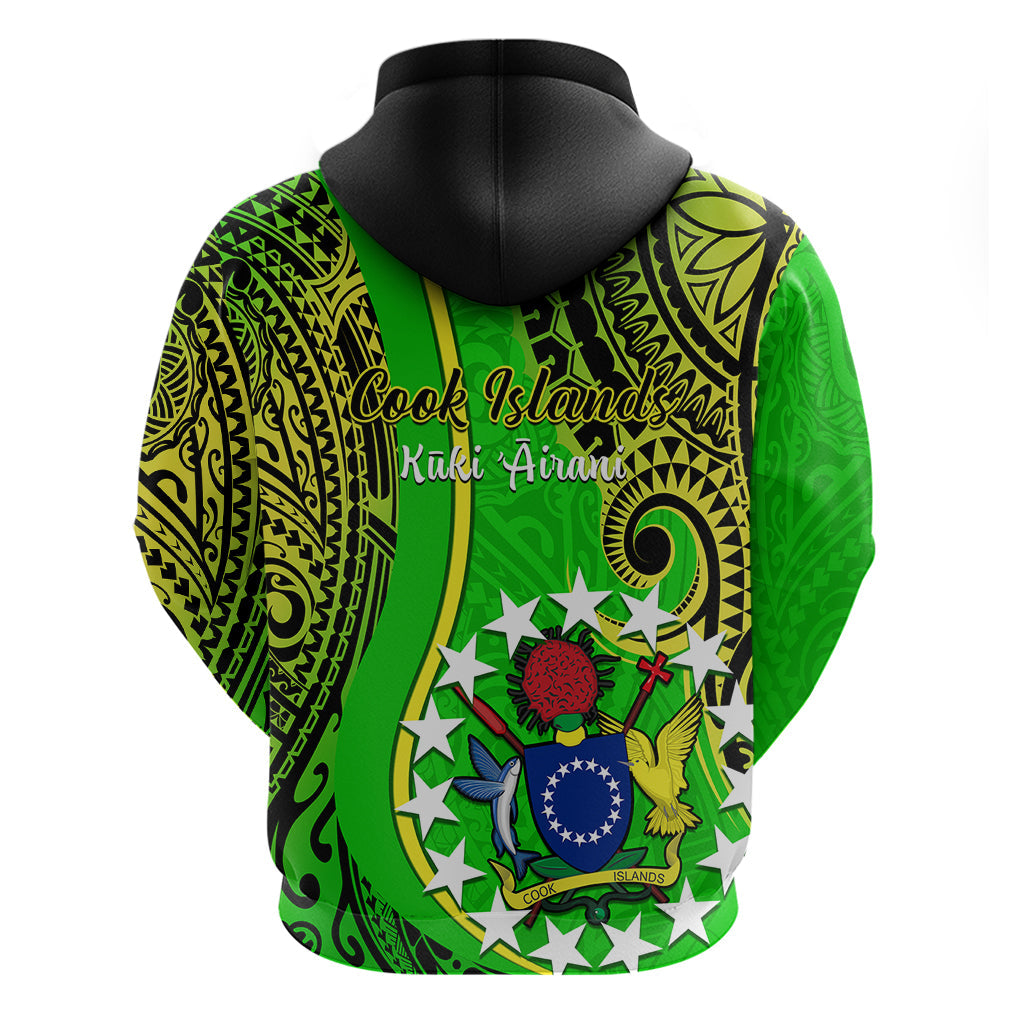 Polynesian Pride Cook Islands Hoodie Kuki Airani Coat Of Arms LT14