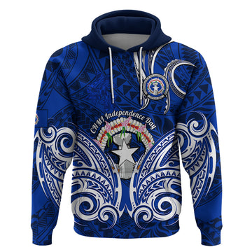 Personalised Independence Day CNMI Hoodie Northern Mariana Islands Tribal Tattoo Pattern LT14