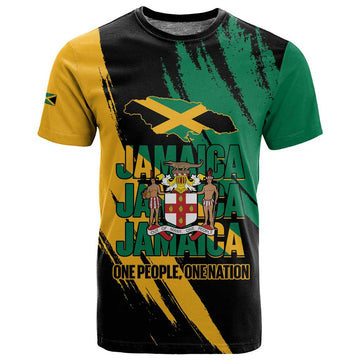 Jumieka Independence Day T shirt Jamaica One People, One Nation LT14