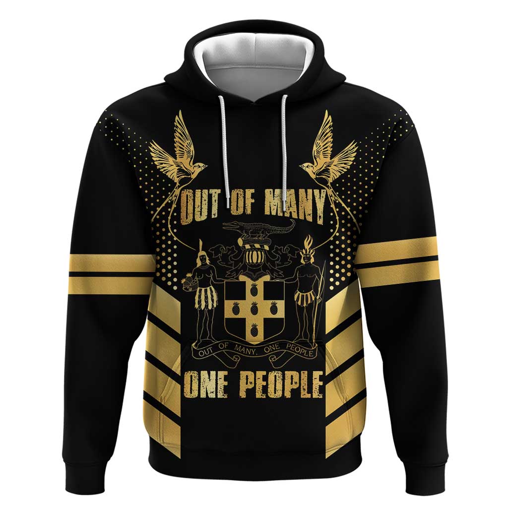 Jamaica Independence Day Hoodie Out Of Many One People Gold Color LT14