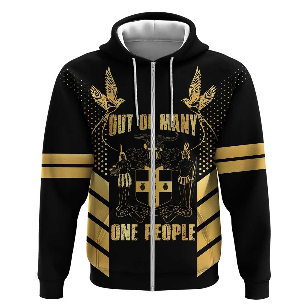 Jamaica Independence Day Hoodie Out Of Many One People Gold Color LT14