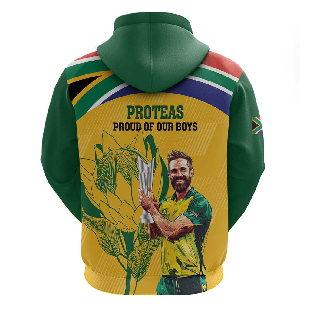 South Africa Cricket Hoodie 1st Champions World Cup Proud Of Our Boys LT14