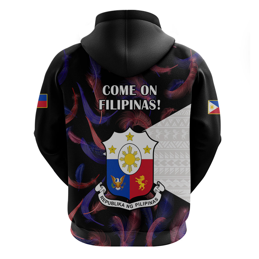 Philippines Football Hoodie 2023 World Cup Go Filipinas Feather Black Version LT14