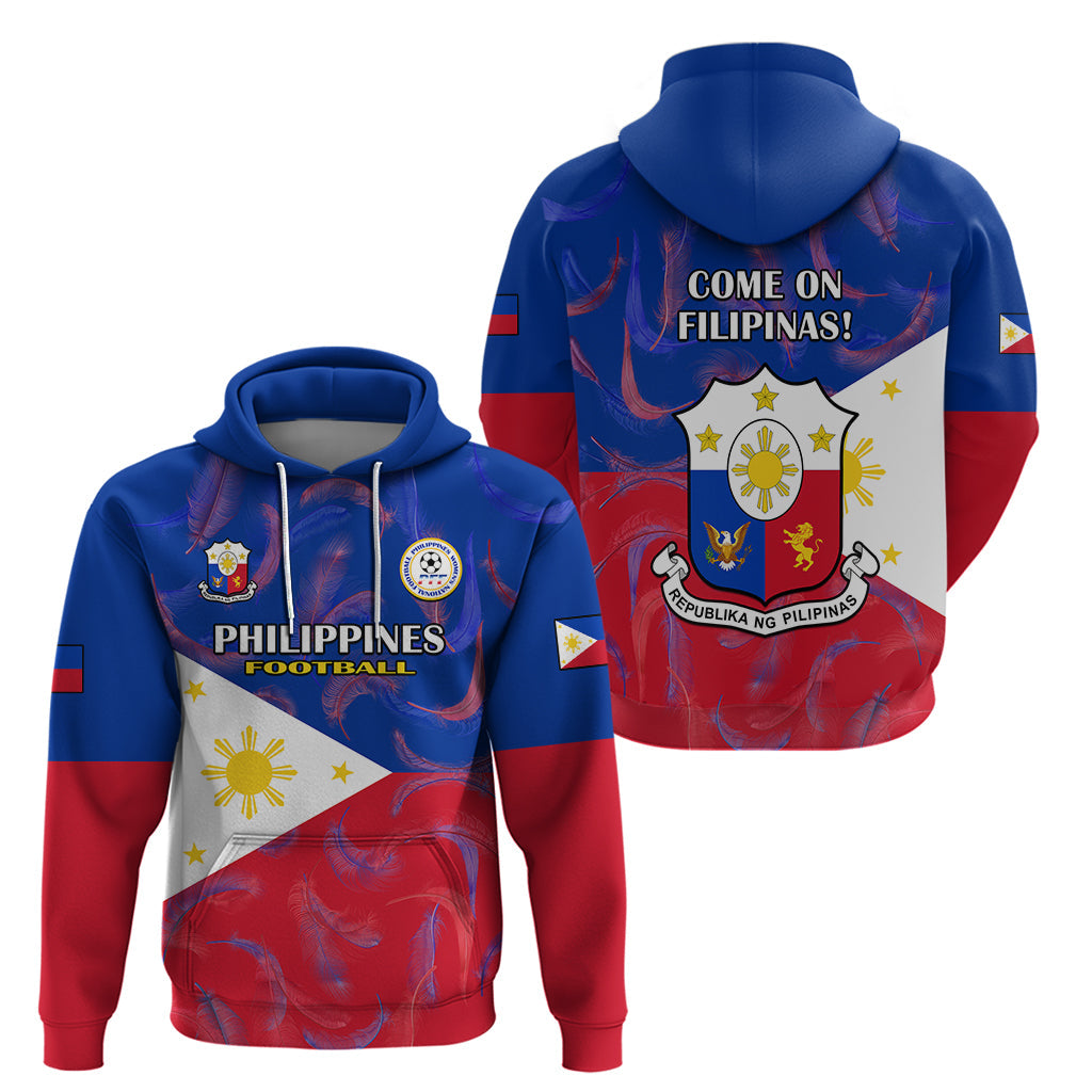 Philippines Football Hoodie 2023 World Cup Go Filipinas Feather Flag Version LT14
