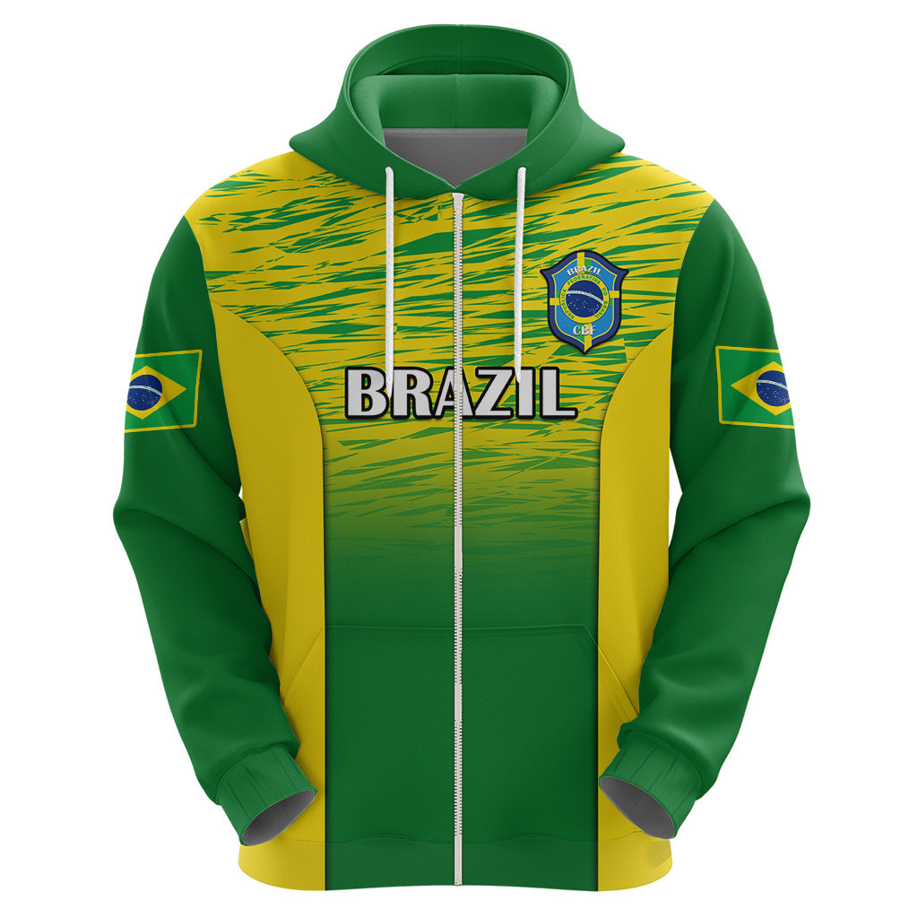Custom Brazil Football Hoodie 2023 World Cup Go Selecao Gradient Style LT14