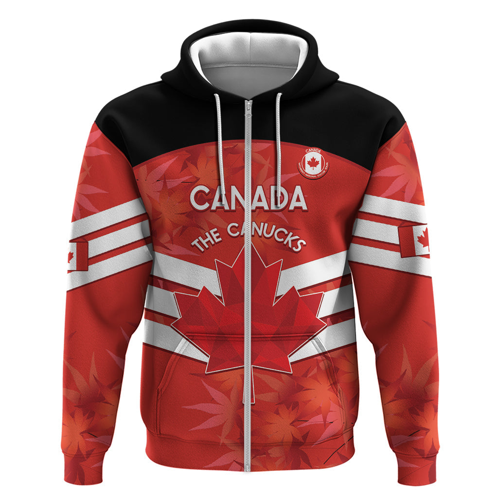 Custom Canada Soccer Hoodie Summer 2024 Go Champions Canucks LT14