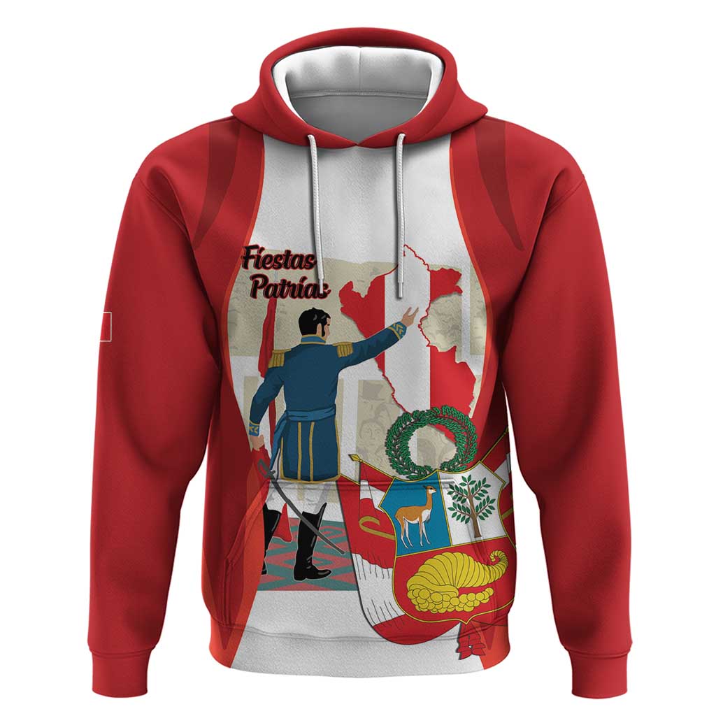 Peru Independence Day Hoodie Jose de San Martin Fiestas Patrias LT14