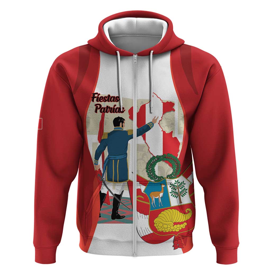 Peru Independence Day Hoodie Jose de San Martin Fiestas Patrias LT14