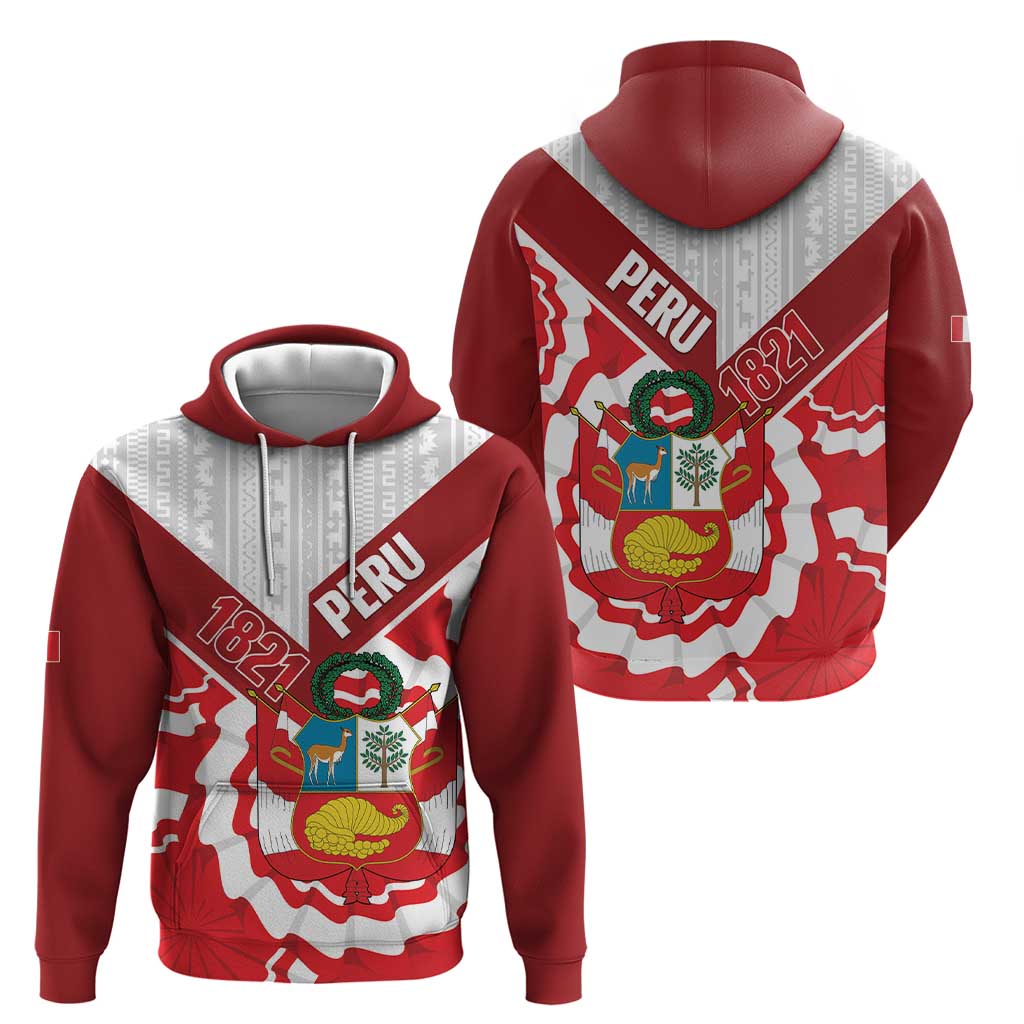 Peru 1821 Proud Hoodie National Day Peruvian Pattern LT14
