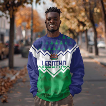 Personalised Lesotho Independence Day Sweatshirt Naha ea Lesotho Proud LT14