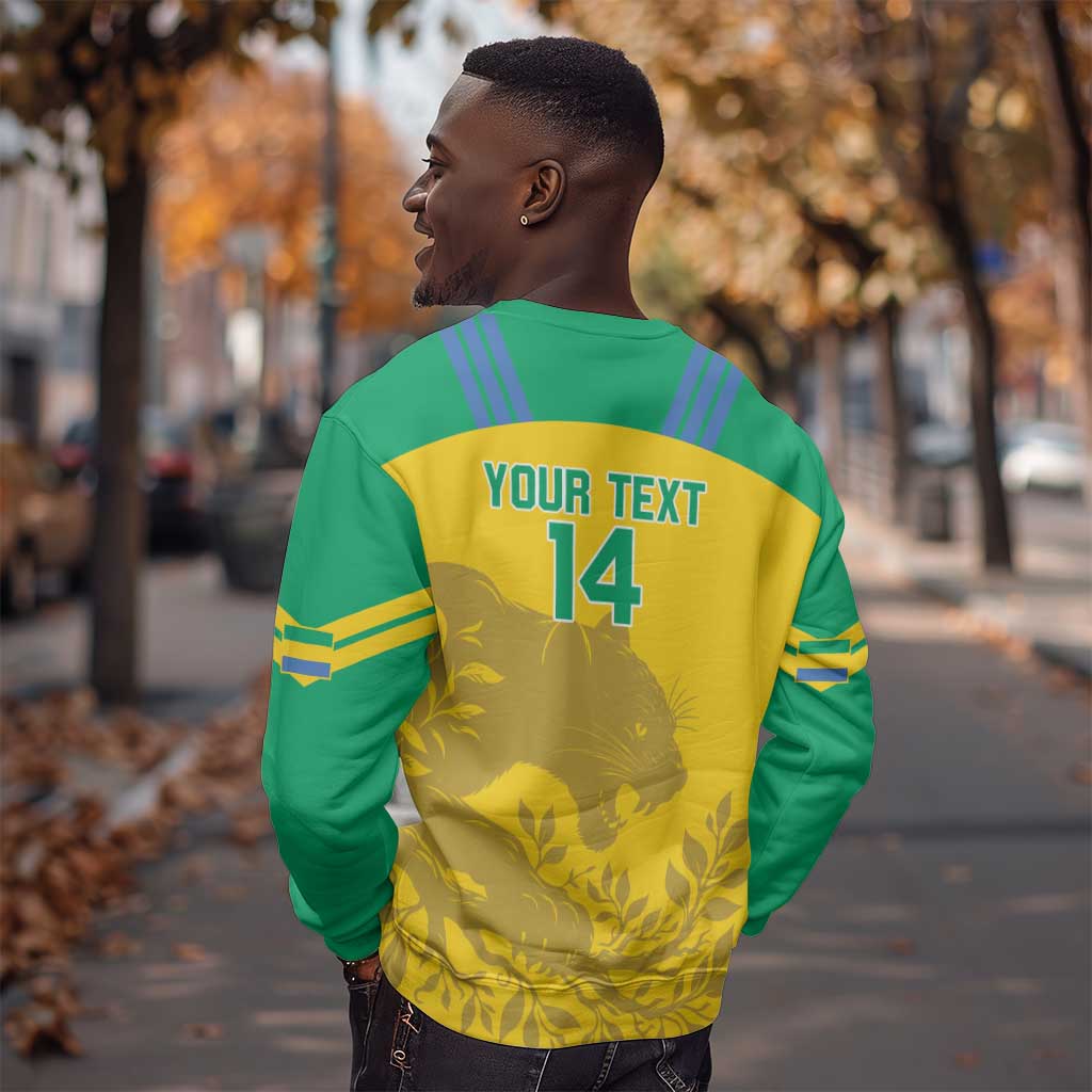 Personalized Gabon Football Sweatshirt Allez Les Pantheres LT14