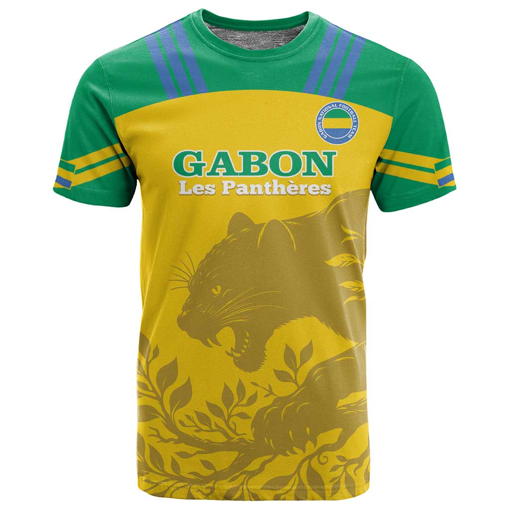 Personalized Gabon Football T shirt Allez Les Pantheres LT14