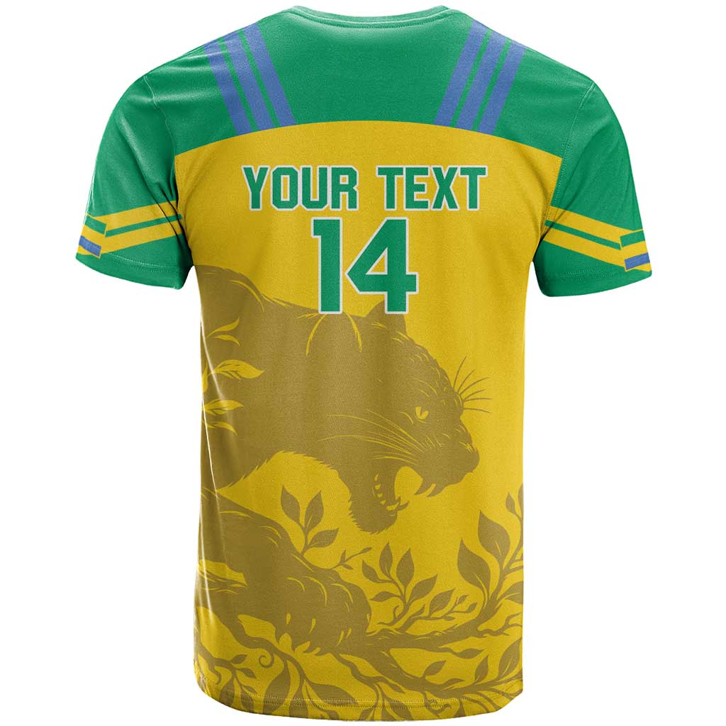 Personalized Gabon Football T shirt Allez Les Pantheres LT14