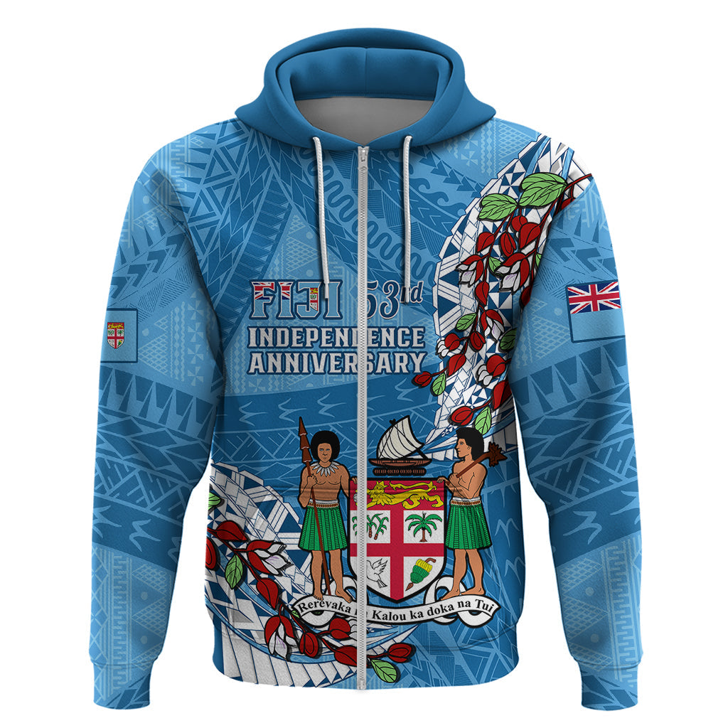 Personalised Fiji Day Hoodie Fijian Tagimaucia Flower Polynesian Mix Tapa Pattern LT14