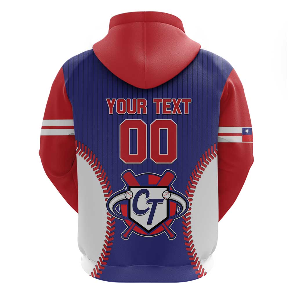 Custom Chinese Taipei Hoodie Go Taiwanese - Baseball Style LT14
