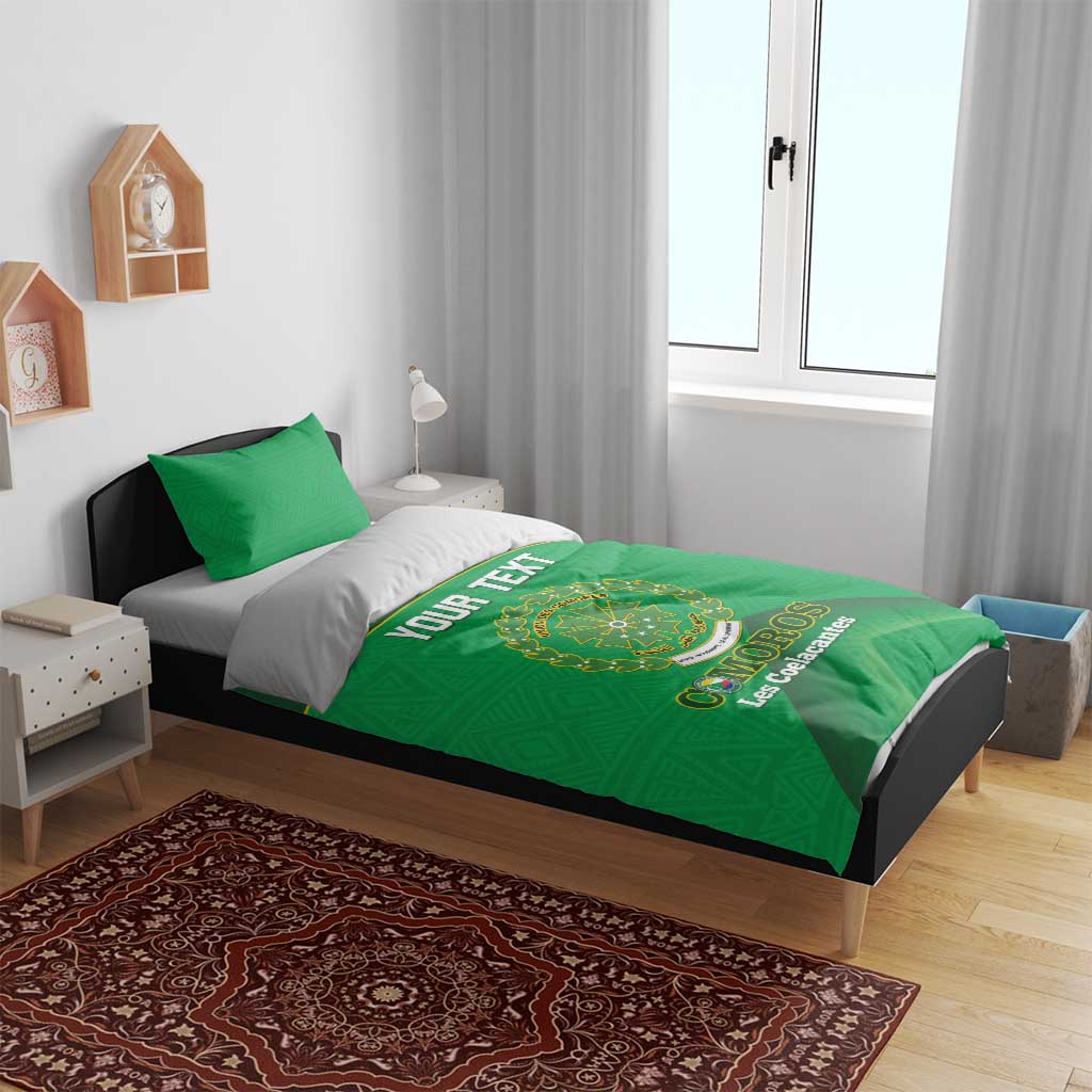 Custom Comoros Football Bedding Set Allez Les Coelacantes LT14