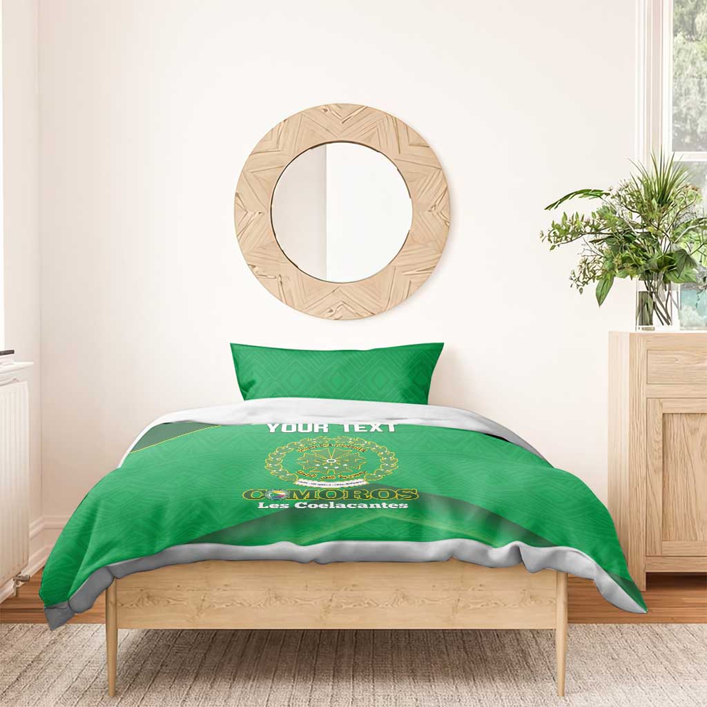 Custom Comoros Football Bedding Set Allez Les Coelacantes LT14