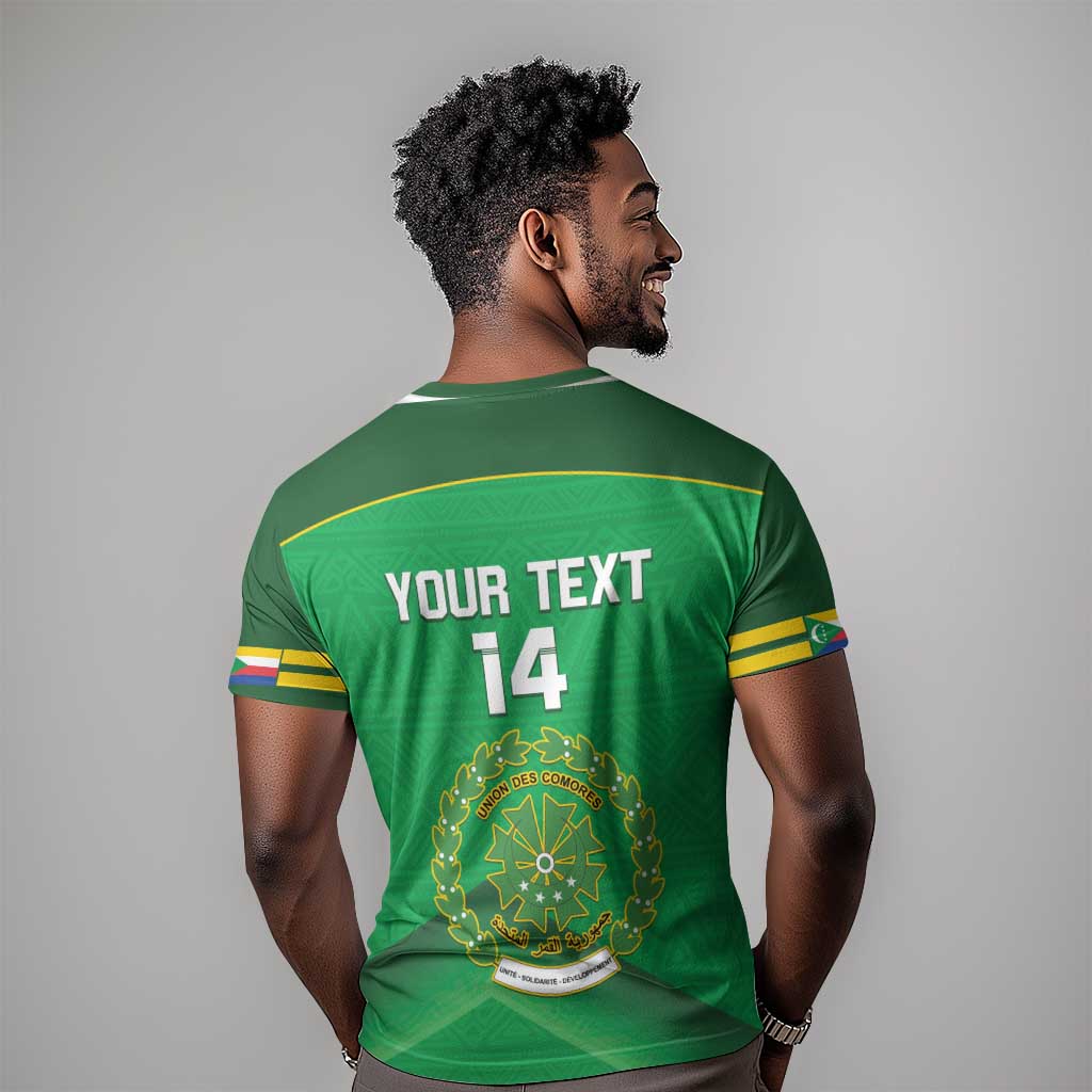 Custom Comoros Football T shirt Allez Les Coelacantes LT14