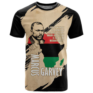 Marcus Garvey Day T shirt UNIA Flag Mix African Map LT14