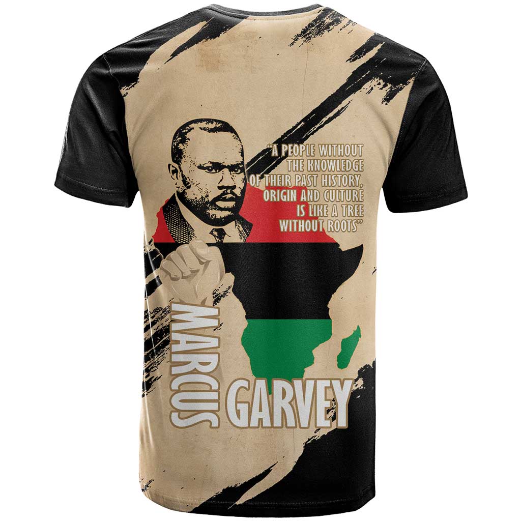 Marcus Garvey Day T shirt UNIA Flag Mix African Map LT14