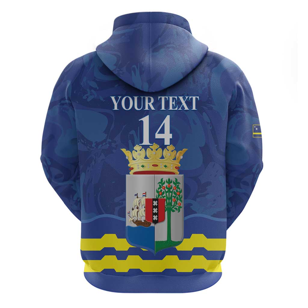 Custom Curacao Football Hoodie La Familia Azul LT14