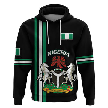 Nigeria Hoodie Nigeria Coat Of Arms Simple Style LT14