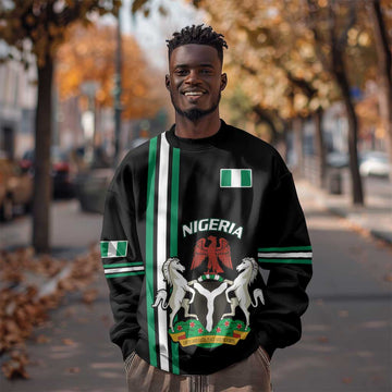 Nigeria Sweatshirt Nigeria Coat Of Arms Simple Style LT14
