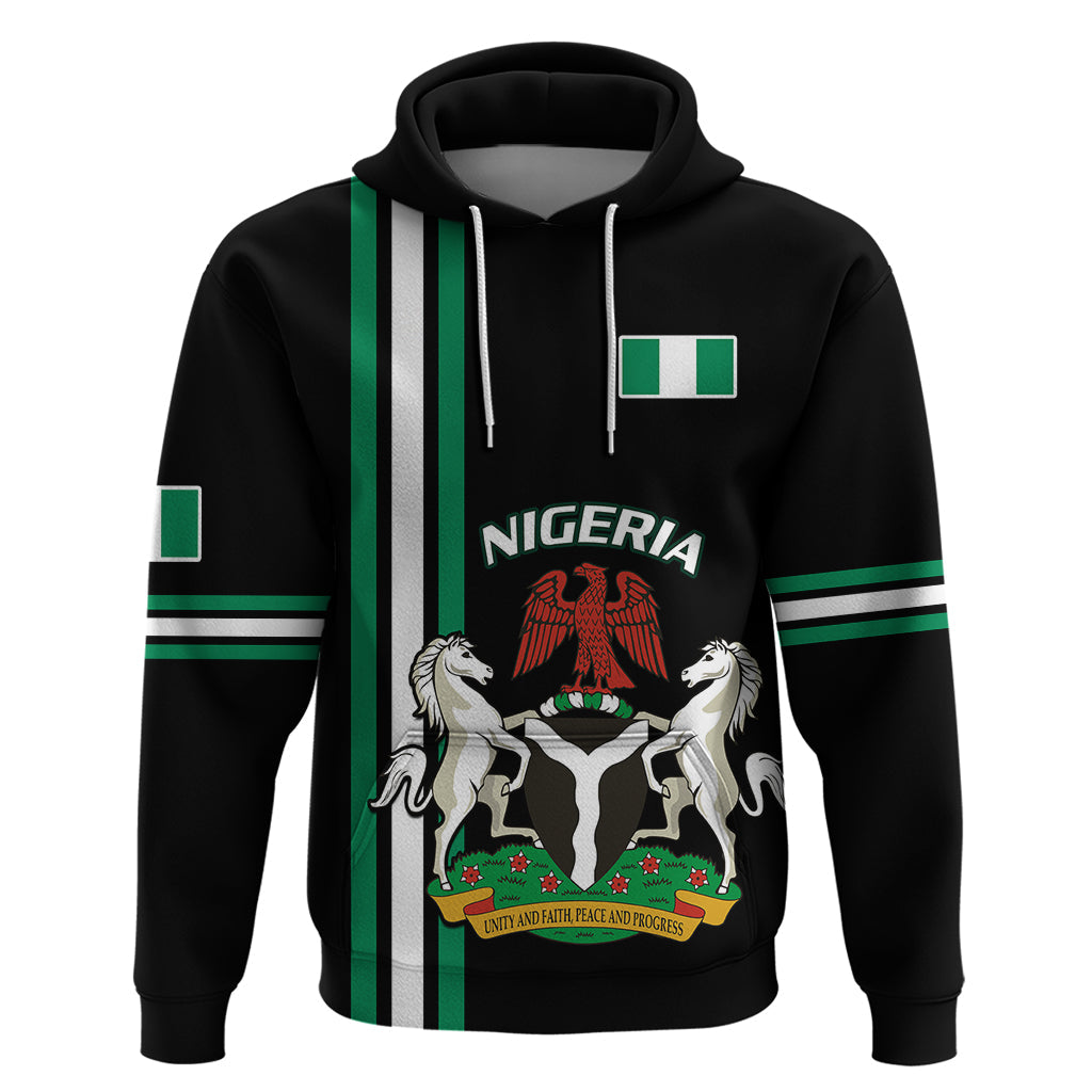 Personalised Nigeria Hoodie Nigeria Coat Of Arms Simple Style LT14