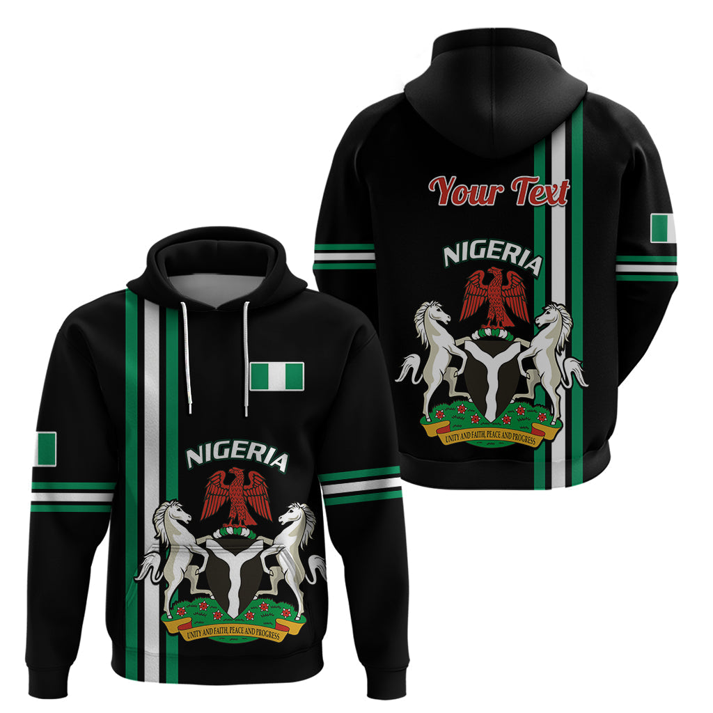 Personalised Nigeria Hoodie Nigeria Coat Of Arms Simple Style LT14