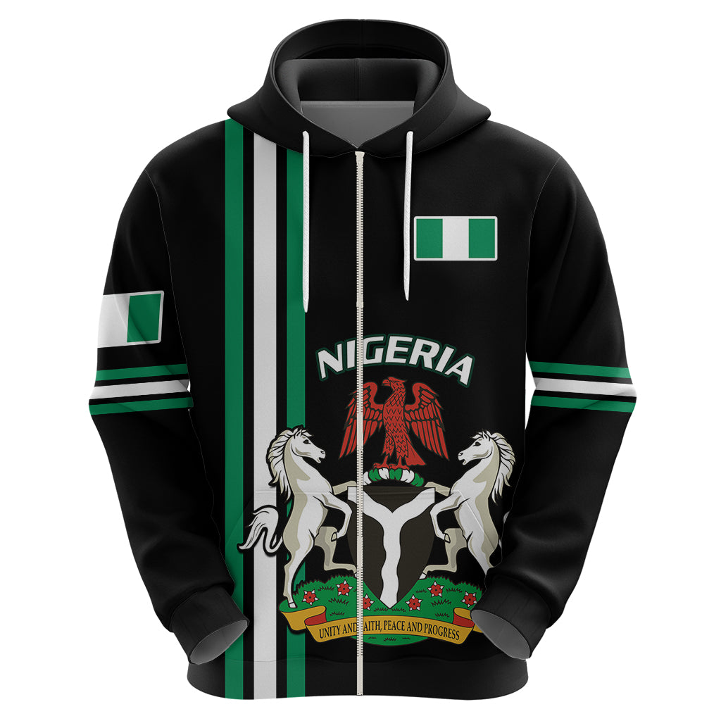 Personalised Nigeria Hoodie Nigeria Coat Of Arms Simple Style LT14