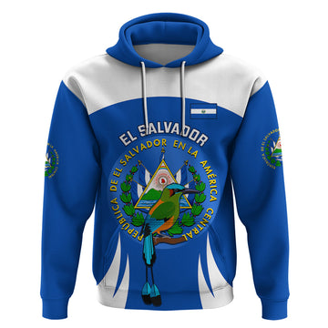 El Salvador Independence Day Hoodie Torogoz With Coat Of Arms Proud LT14