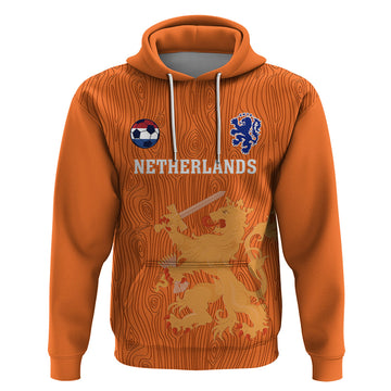 Custom Netherlands Football Hoodie Go Oranje 2023 World Cup LT14