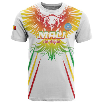 Mali Football Custom T shirt Go Eagles - White Color LT15
