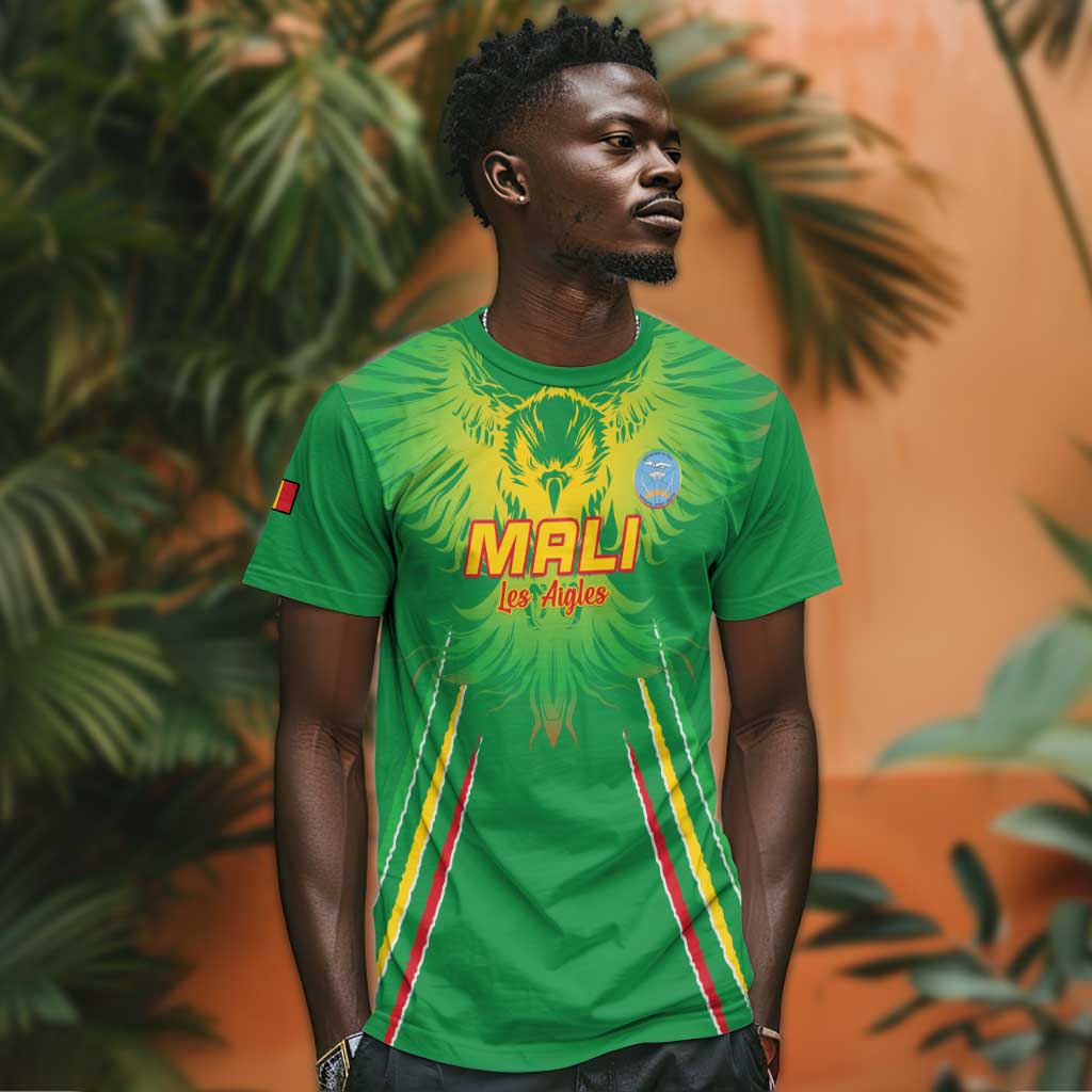 Mali Football Custom T shirt Go Eagles - Green Color LT15