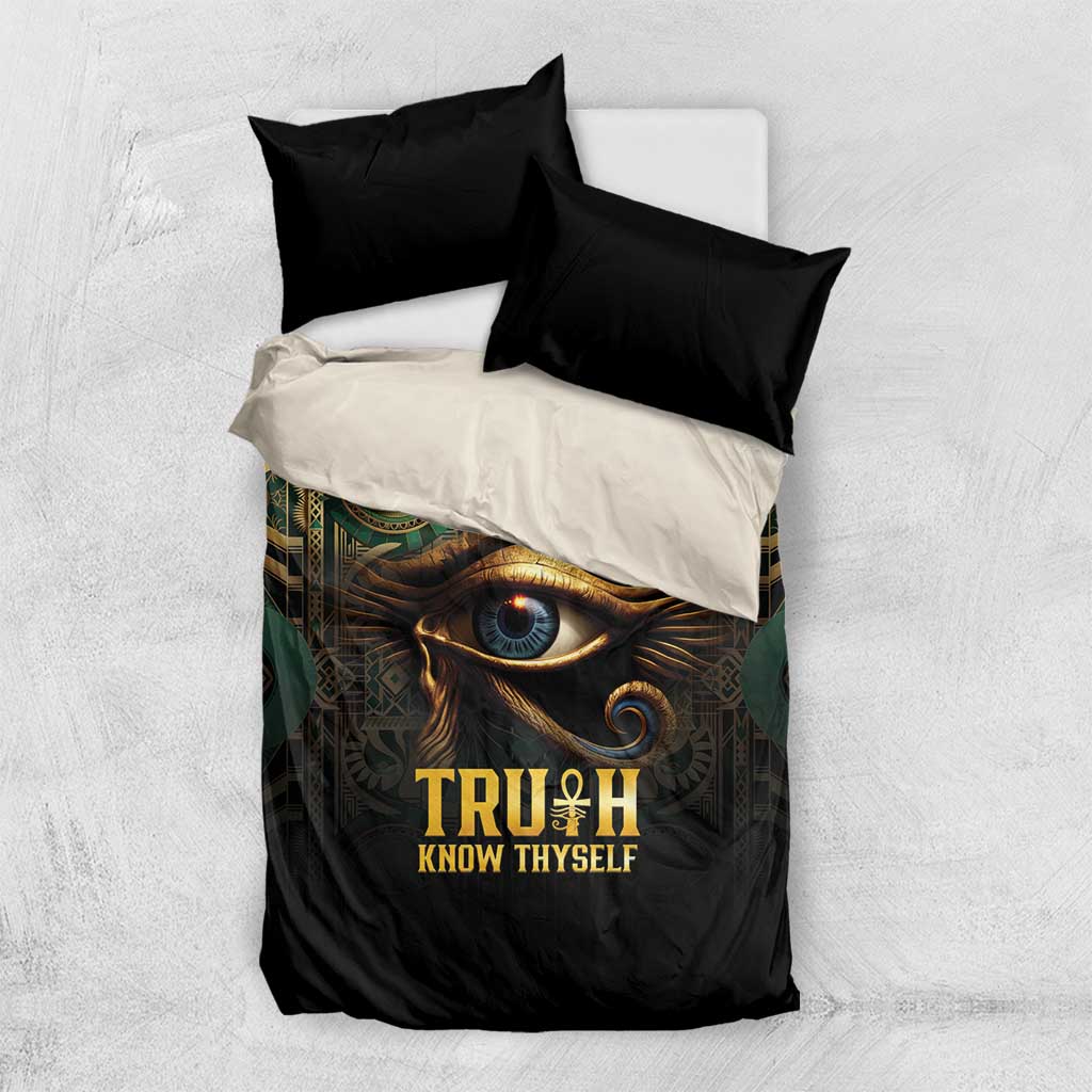 Egypt Eye of Horus Bedding Set Golden Ancient Egypt Pattern LT15