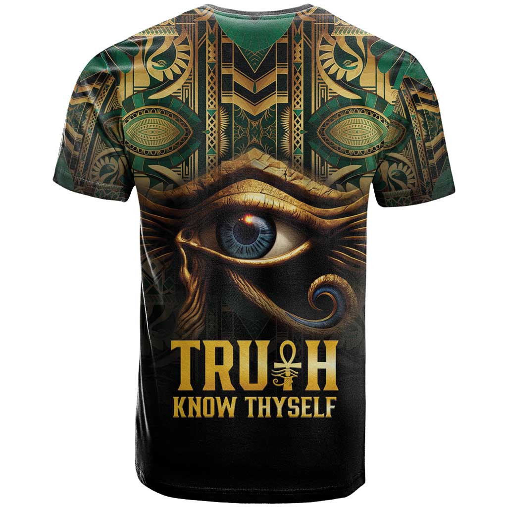 Egypt Eye of Horus T shirt Golden Ancient Egypt Pattern LT15
