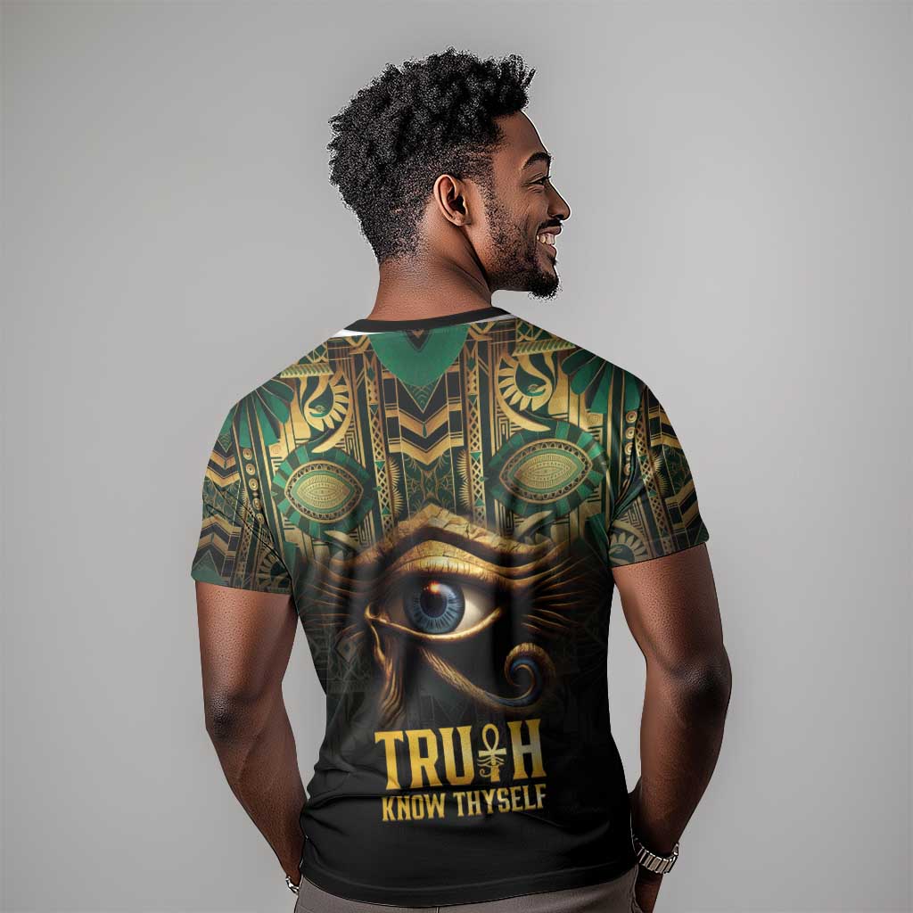 Egypt Eye of Horus T shirt Golden Ancient Egypt Pattern LT15