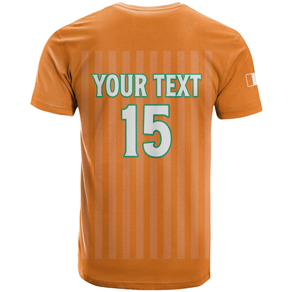 Custom Cote dIvoire Football T shirt Les Elephants LT15