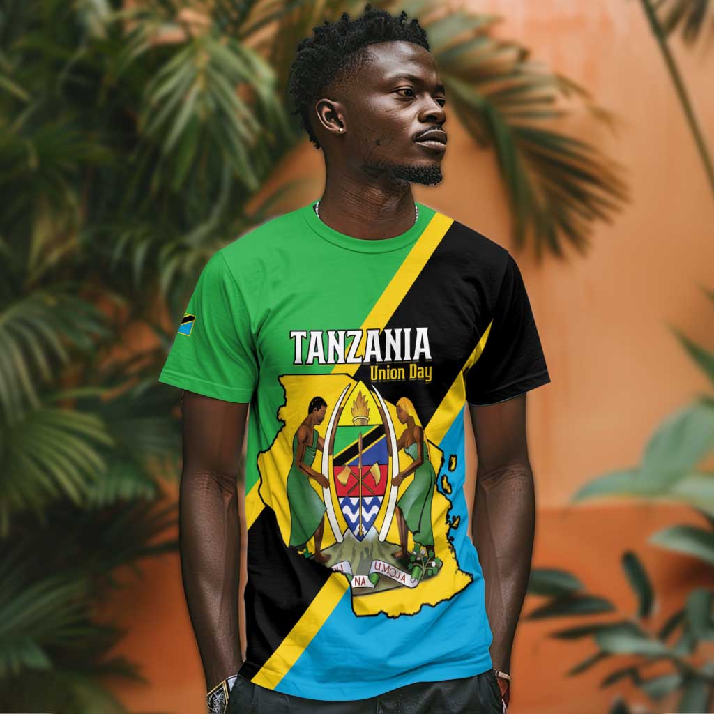 Personalised Afro Tanzania T shirt Happy Union Day LT15