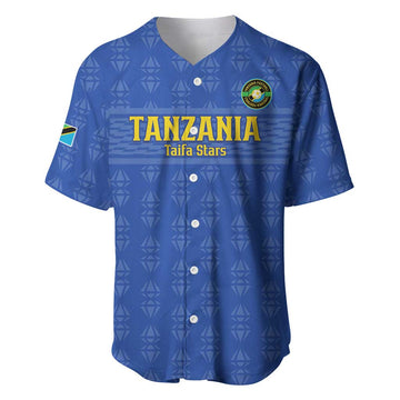 Custom Tanzania Football Baseball Jersey Taifa Stars Go Champions LT15